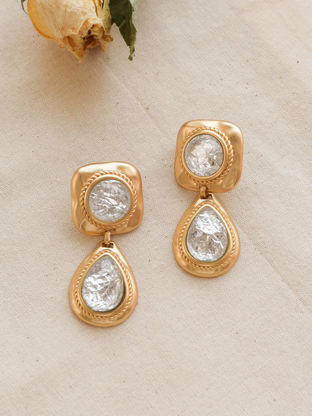 Macaron Golden Earrings