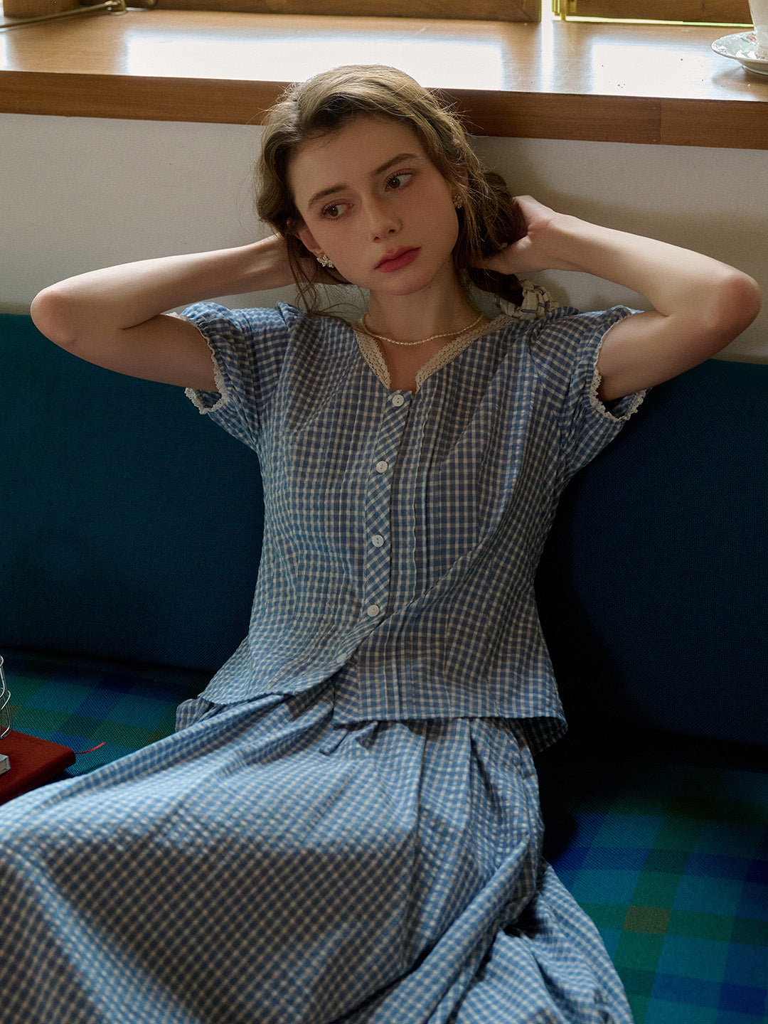 Raye A-Line Plaid Cotton Skirt