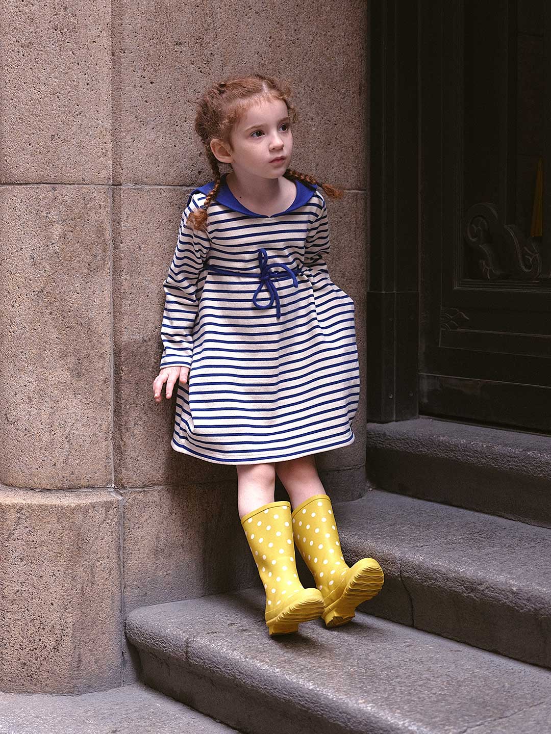 【Final Sale】Nocry Striped Linen Dress