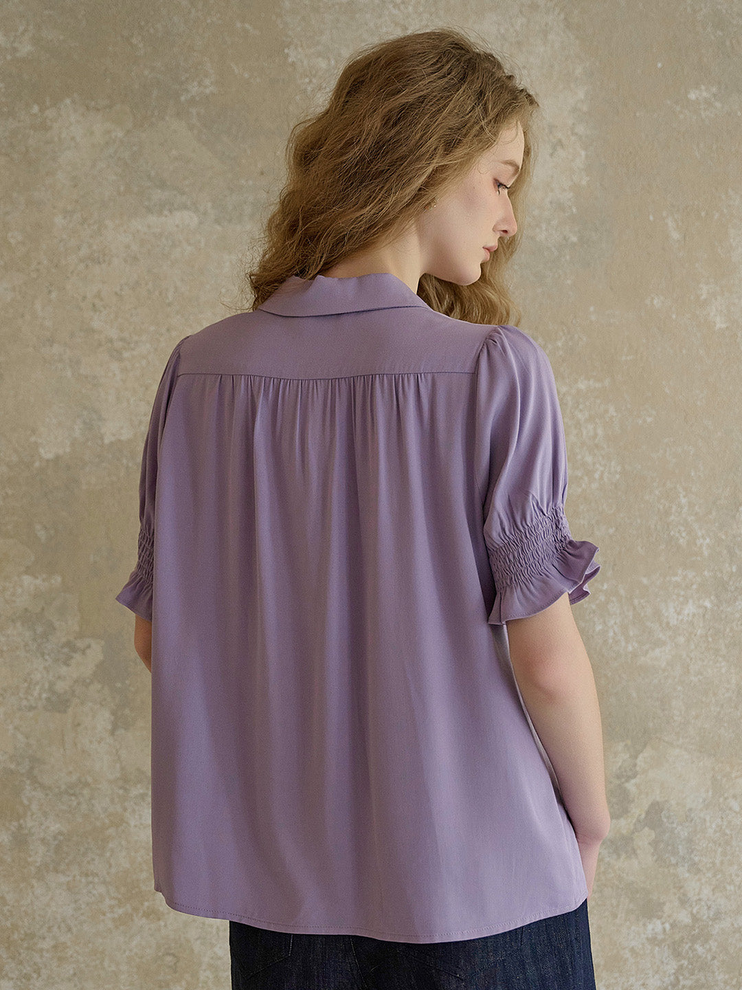 【Final Sale】Wisteria V-Neck Embroidery Blouse - Green